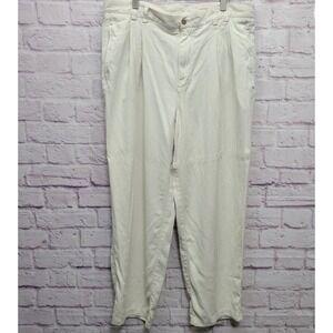Caribbean Mens‎ 36x30 Pleated Casual Pants 100% Silk Exclusive Classic Fit